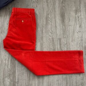 NWOT J. McLaughlin Orange Corduroy Pants- 34”x 34.5”